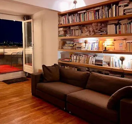 Terrasse Avec Vue Magique Sur Paris
