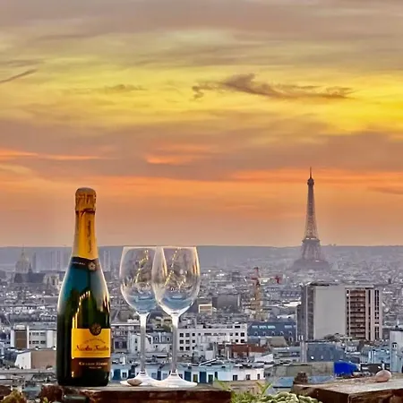 Terrasse Avec Vue Magique Sur * Paris